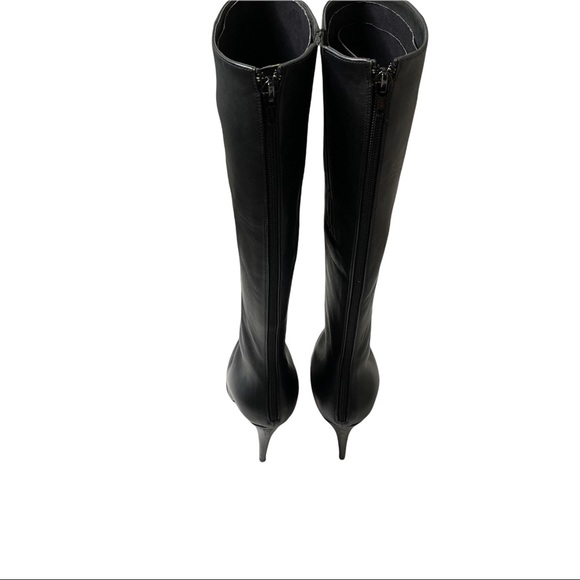 Christian Louboutin Alta Ariella Black Leather Knee High Boots 41 - Picture 10 of 16